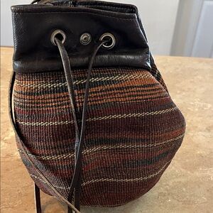 Striped Brown and Black Women's Bag Boho style